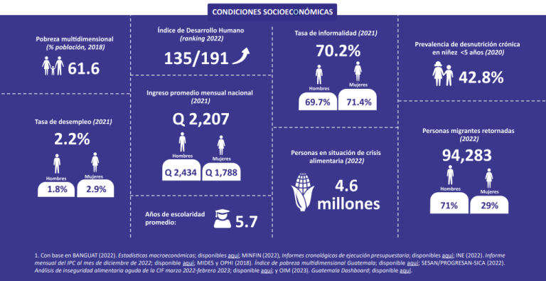 gráfico condiciones socioeconómicas